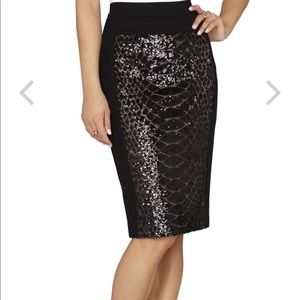 Brand NWT Stunning Snake Sequin Pencil Skirt